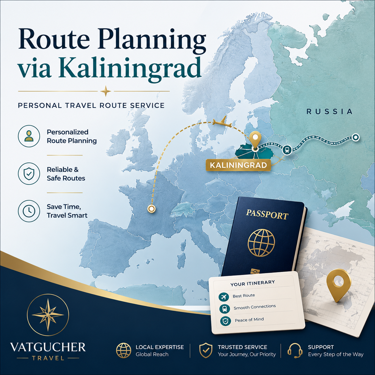 Route Planning via Kaliningrad